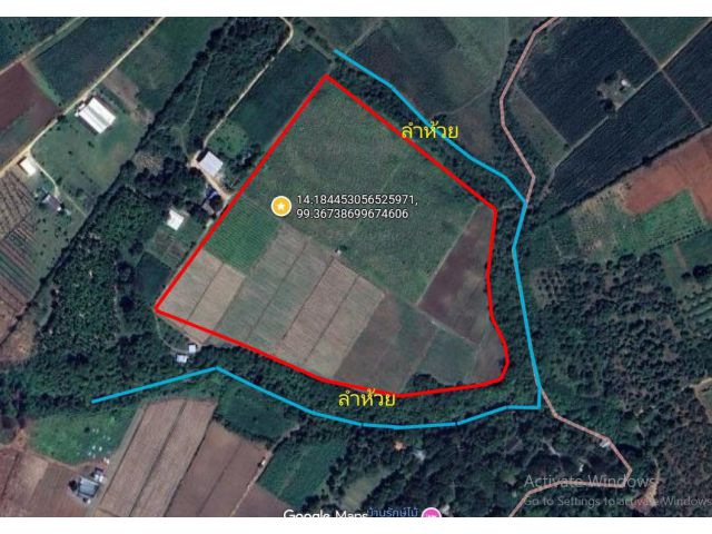 ที่ดิน 42 ไร่ วิวภูเขาติดลำห้วย ธรรมชาติล้อมรอบ