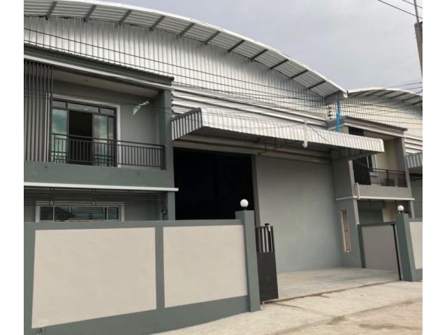 ขาย/ให้เช่า ที่ดินพร้อมโรงงาน 150 ตรว. พื้นที่ใช้สอย 645 ตรม. ใกล้เอกชัย – พระราม 2 สมุทรสาคร