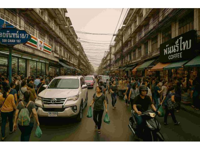 พื้นที่ให้เช่าทำเลย่านธุรกิจ ตั้งอยู่บนถนนจันทน์ 18/7 (ซอยเซนหลุยส์) เขตสาทร กรุงเทพฯ