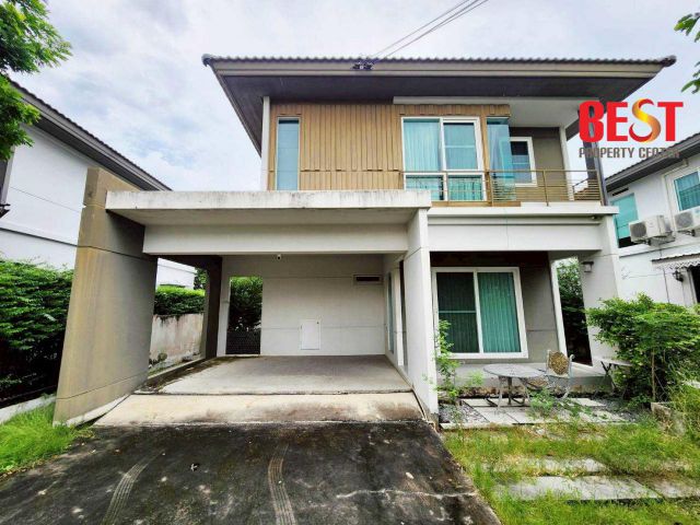 ขายด่วน บ้านเดี่ยวสวย พร้อมอยู่ พฤกษ์ลดา ประชาอุทิศ 90 บรรยากาศร่มรื่น ใกล้คลับเฮ้าส์และทะเลสาบ