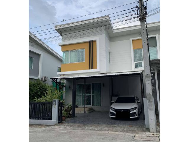 ขายถูกมาก!! บ้านแฝด 2 ชั้น ม.คาซ่าเพรสโต้ วงแหวน-ปิ่นเกล้า ใกล้โลตัส ม.มหิดล เซ็นทรัล  รถไฟฟ้าสายสีแดง