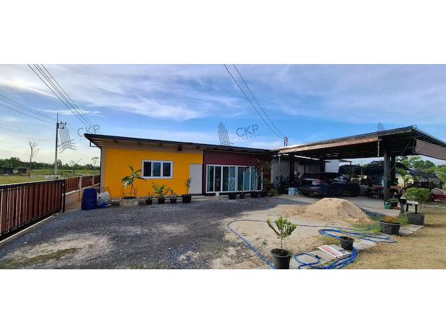 บ้านและที่ดิน โครงการบ้านสวนไม้งาม คลอง 15 พร้อมสวนผสม ระบบสปริงเกอร์รดน้ำ น้ำ-ไฟฟ้าครบ