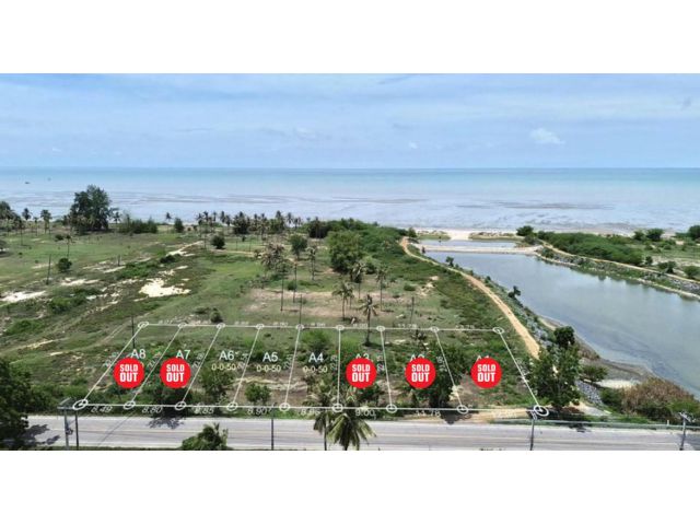 ที่ดินบ่อนอก ใกล้ทะเล ขนาด 50-150 ตร.วา ผ่อนได้