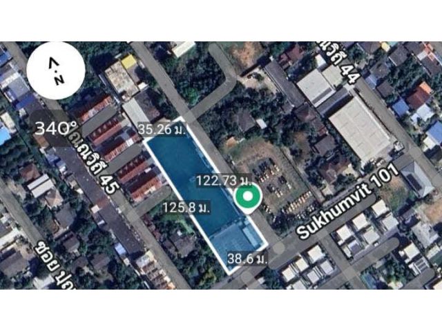 ขายที่ดิน 2-3-45 ไร่ ซอย สุขุมวิท 101 แขวงบางจาก เขตพระโขนง กรุงเทพๆ