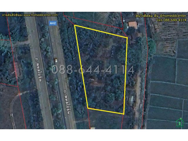 ขายที่ดิน เชียงราย ถนนพหลโยธิน (ทล1) อ.พาน จ.เชียงราย 3-0-22 ไร่ ใกล้ ม.เทคโนฯ ราชมงคล ล้านนา วัดร่องขุ่น