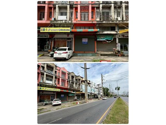 ขาย/ เช่า อาคารพาณิชย์ 3 ชั้นครึ่ง ติดถนนเมน นิคมนวนคร