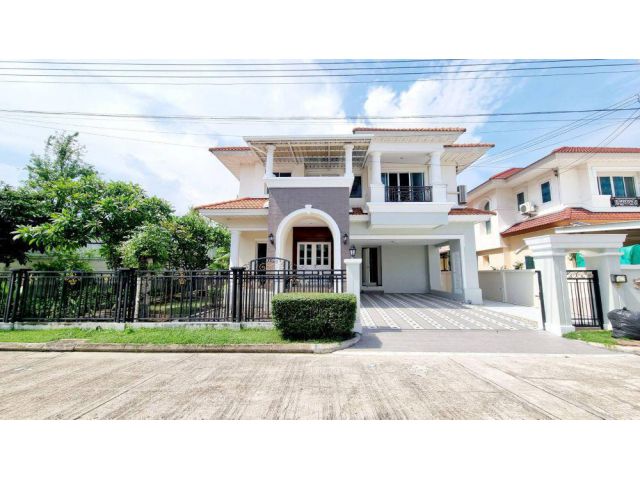 ขายบ้านเดี่ยว 2 ชั้น THE GRAND RAMA 2 : ParkVille หลังริม เฟอร์ฯบิ้วอิน พร้อมเข้าอยู่ ทำเลดี ใกล้ตลาดสดมหาชัยเมืองใหม่