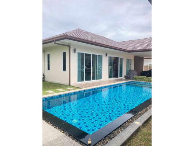 H915 ให้เช่าบ้านเดี่ยวพูลวิลล่า ห้วยใหญ่ 3 ห้องนอน เฟอร์นิเจอร์และเครื่องใช้ไฟฟ้าครบมาก