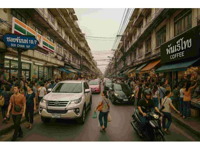 ให้เช่าพื้นที่ ติดถนนจันทน์ 18/7 ซอยเซนหลุยส์ สาทร กรุงเทพฯ