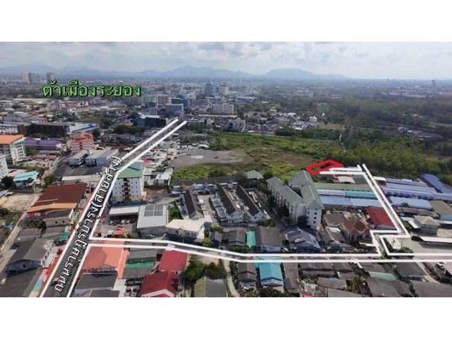 ขายที่ดินเปล่าไกล้โรงแรมเวียงวลีสายล่างจ.ระยองเนื้อที่290ตรว