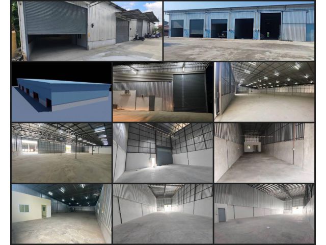 ให้เช่า โรงงาน โกดัง ขนาด100 ตร.ม.  ถึง 8,000 ตร.ม. แถวแคราย นาดี คลองมะเดื่อ ท่าเสา บางน้ำจืด จ.สมุทรสาคร