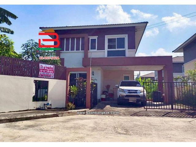 บ้านเดี่ยว หมู่บ้าน วังทอง เดอะแพรรี่ คลอง 2 เนื้อที่ 68.3 ตรว.ทำเลดีใกล้ตลาดไอยรา ถนนรังสิต-คลองหลวง ตำบลคลองสอง