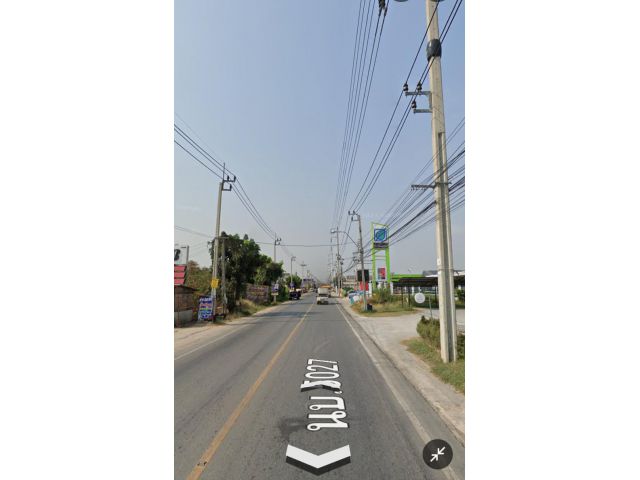 ที่ดินติดถนน5027ไทรน้อย-วัดต้นเชือก เหมาะทำการค้า,โชว์รูม