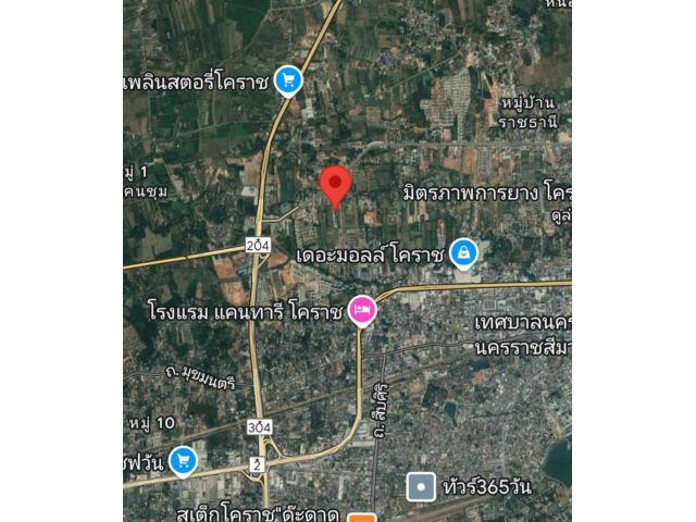 50 ตรว. ใกล้ปตท.สุระ 2 มอเตอร์เวย์โคราช