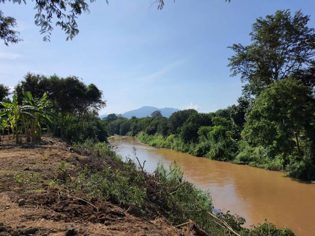 L364-ขายที่ดินเปล่าถมแล้ว 3-2-73 ไร่ ติดน้ำปิงยาว 200 เมตร (ต.เหมืองแก้ว อ.แม่ริม จ.เชียงใหม่)