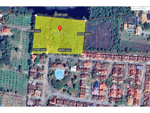 ขายที่ดิน 7 ไร่ 27 ตร.วา หมู่บ้านไพเนอรี่ พาร์คบีช รีสอร์ท สวนสนระยอง เลียบทะเล–หาดสวนสน จังหวัดระยอง