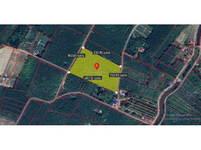 ที่ดินบ้านค่าย จ.ระยอง 24-3-18.8 ไร่ ติดถนน ทลชบ5026 และติดคลองชลประทาน