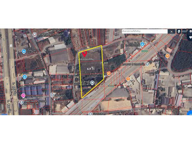 ที่ดิน ขาย / ให้เช่า 6-3-14 ไร่ ใกล้ท่าเรือแหลมฉบัง ติดถนน 3009