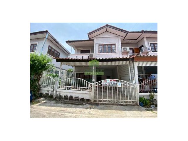 ขายทาวน์เฮ้าส์ 2 ชั้น หมู่บ้านทรัพย์สมบูรณ์สุขเจริญ 2 ประชาอุทิศ วัดคู่สร้าง เนื้อที่ 26 ตร.ว ทำเลดี ต่อเติมครบ ราคาต่อร