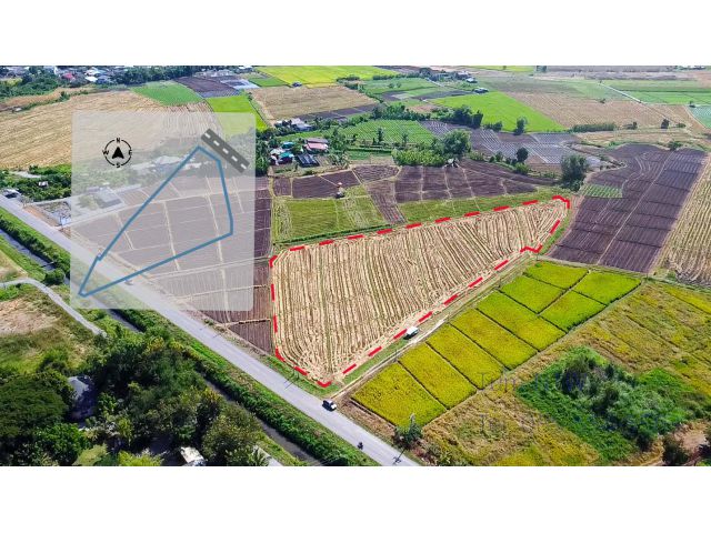 C845 ขายที่ดิน ดอยสะเก็ด ที่นา 6 ไร่ ต.แม่โป่ง เชียงใหม่| Land in Doi Saket large lot 6 rai for Sale