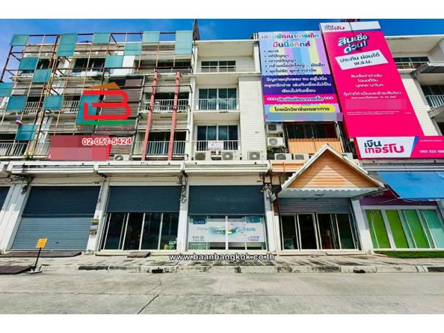 อาคารพาณิชย์ เนื้อที่ 16 ตร.ว. หมู่บ้านแกรนด์ดิตี้ บางบัวทอง (ซอยสามวัง) ถนนกาญจนาภิเษก ใกล้แม็คโครบางบัวทอง