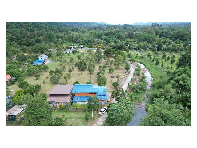 ขายบ้านพร้อมที่ดิน 60 ตารางวา ด้านหน้ามีลำธารธรรมชาติ ขาย 1.6 ล้านบาท