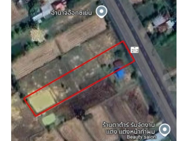 ขายที่ดินติดถนนชยางกูร หมายเลข 212 อำนาจ - มุกดาหาร จำนวน 1 ไร่ 3 งาน 65 ตารางวา สถานที่ใกล้เคียง บ้านบูรพา ต.ไร่สีสุก อ. เสนางคนิคม จ.อำนาจเจริญ