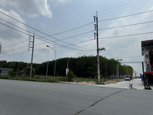 ขายที่ดินสวย 6 ไร่ ปลวกแดง ติดถนนสาธารณะ 2 ด้าน ที่ดินสูงกว่าถนน ไม่ต้องถม