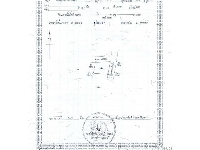 ที่ดินโฉนด 1 งานหลังเทศบาลนาอ้อ อ.เมือง จ.เลย 290,000 บาท