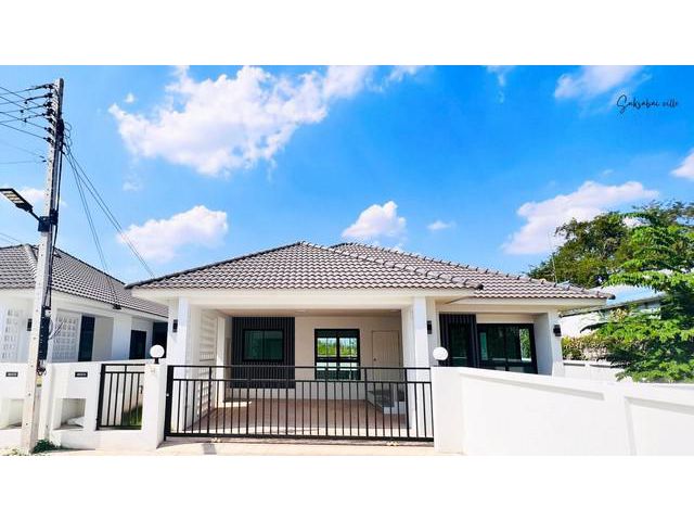 บ้านเดี่ยว สไตล์โมเดิร์น โครงการสุขสบายวิลล์ เนื้อที่ 57.1 ตร.วา