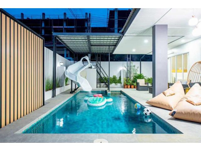 H889 ให้เช่าบ้านเดี่ยว พูลวิลล่า ใกล้หาดจอมเทียน พัทยา