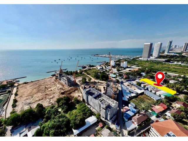 R68-98ขายที่ดินทำเลใจกลางพัทยาติดทะเล จอมเทียน เนื้อที่ 528 ตรว. ขาย 60 ล้านบาท