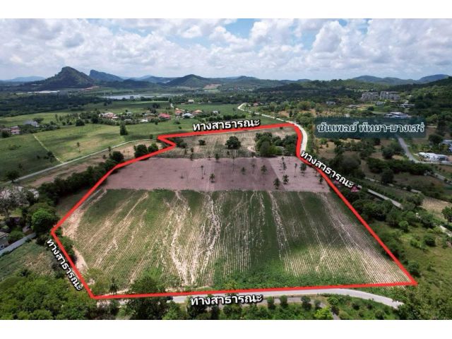 R68-089ขายที่ดินแปลงใหญ่ ขายยกแปลง บางเสร่ เนื้อที่ 45 ไร่ 3 งาน 9.5 ตร.ว  เอกสารโฉนดครุฑแดง  ติดทางสาธารณะ 3 ด้าน  สาธารณูปโภคครบ น้ำ ไ