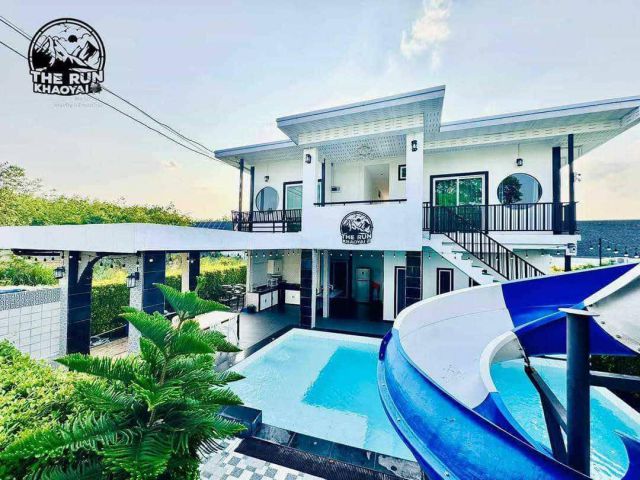 ราคาดีที่สุด!! ในหมูสี เขาใหญ่ บ้านเดี่ยว 2ชั้น พลูวิลล่า 5ห้องนอน 6ห้องน้ำ ปล่อยเช่าต่อวันหลักหมื่น  ทำเลดีมาก!!