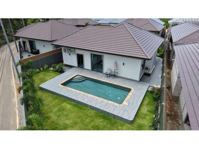 H932 ขายบ้านพลูวิลล่าสร้างใหม่ โป่ง 3 ห้องนอน