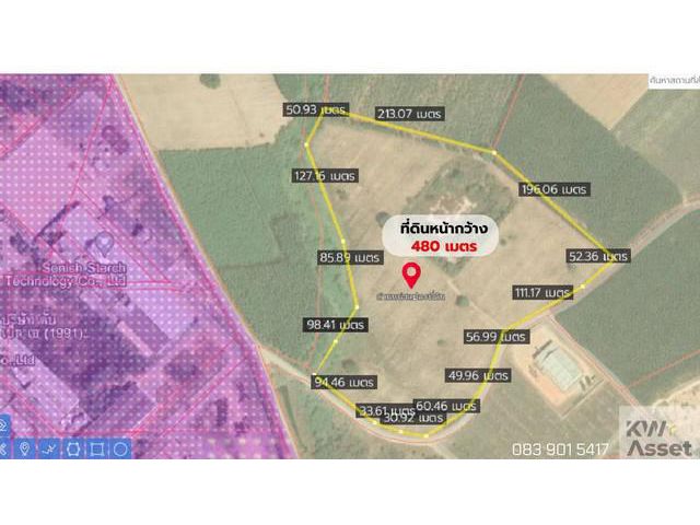 ขายที่ดิน ผังสีเหลืองอ่อน ใกล้โรงงาน ดับเบิ้ลเอ พนมสารคาม ฉะเชิง