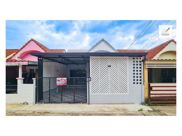 ขาย บ้านเดี่ยว 1ชั้น ย่านหนองจอก เลียบวารี มบ.นันทวัน5 ถ.เลียบวารี11 คู้ขวา รีโนเวทใหม่ ต่อเติมเต็ม พร้อมอยู่