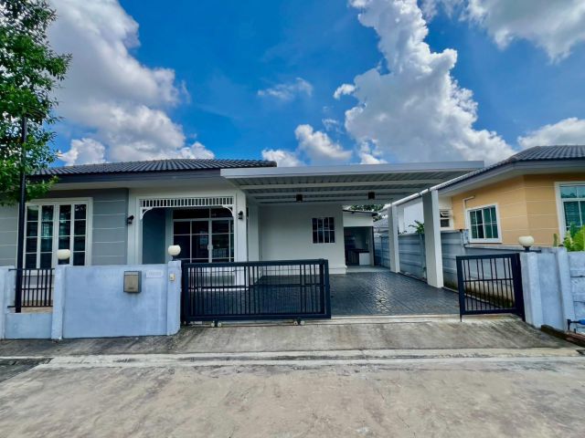 ขายบ้านเดี่ยว ชั้นเดียว หลังริม ม.พรภิรมย์ แกรนด์ มาบข่า อ.นิคมพัฒนา จ.ระยอง (HOUSE for SALE PORNBHIROM Mab Kha, Nikompa