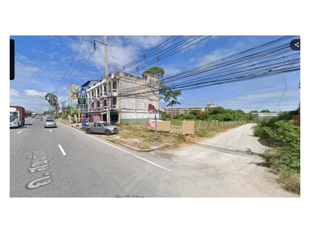 ขายที่ดินพัทยา ขนาด 2-1-17 ไร่ ติดถนนสุขุมวิทบางละมุง แปลงมุมสวย ติดถนนสาธารณะ3ด้าน ถมแล้ว ใกล้พัทยาเพียง 1.7 กิโล ขายด่