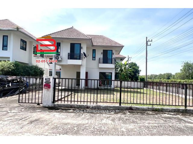 บ้านเดี่ยว เนื้อที่ 102 ตร.ว. โครงการ ดิเออเบิร์น รังสิต-นครนายก คลอง 15 ใกล้ปั้ม ปตท.คลอง 15 อำเภอองครักษ์ นครนายก