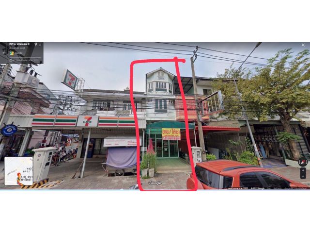 อาคารพาณิชย์ 3 ชั้นครึ่ง ติดถนนพัทยาสาย3
