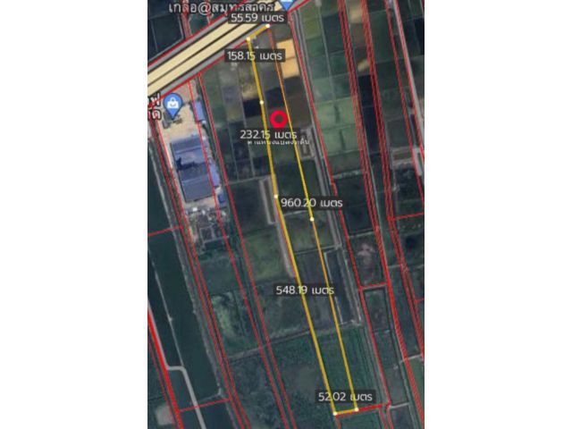 ขายที่ดิน36ไร่ ราคา3.2ล้านต่อไร่ ติดถนนพระราม2 หน้ากว้าง55เมตร ขาออก กม.50 เหมาะสร้างโรงงาน โกดัง ที่พักรถ ร้านอาหาร