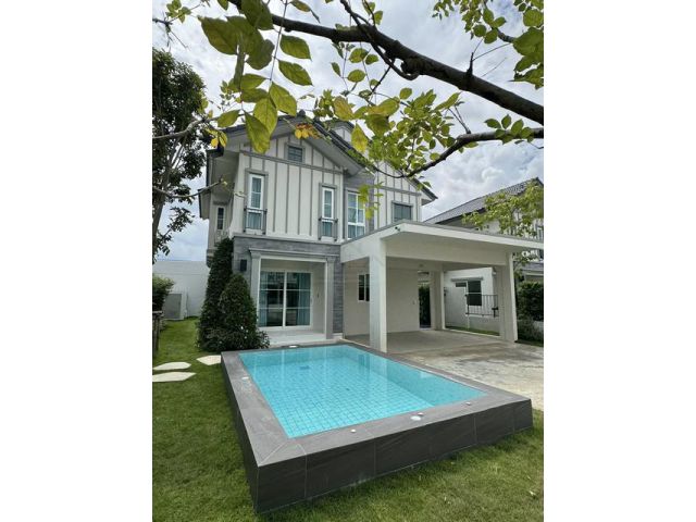 ให้เช่าบ้านเดี่ยว Pool villa 4นอน Villaggio 3 ศรีนครินทร์-บางนา ก