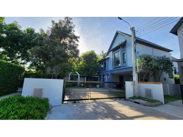 ขาย/ให้เช่าบ้านเดี่ยว 2 ชั้น สราญสิริ ท่าข้าม-พระราม 2 หลังมุม เฟอร์ฯครบ ตกแต่งสวย พร้อมเข้าอยู่ ทำเลดีใกล้เซ็นทรัล