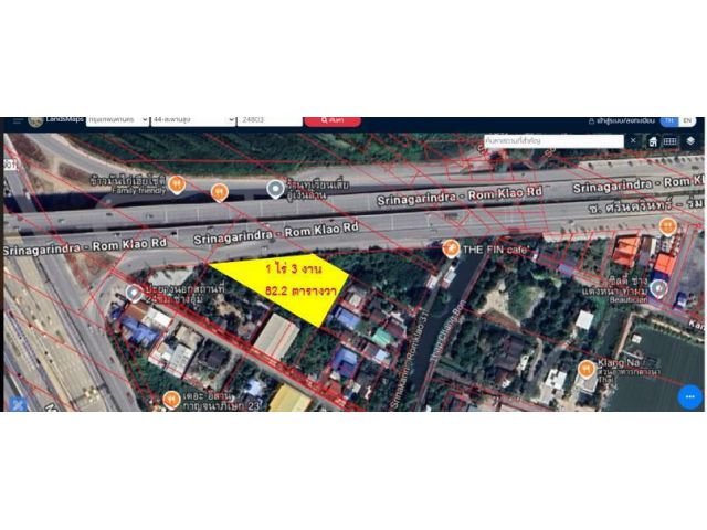 PK912 ให้เช่าที่ดินเปล่าติดถนนใหญ่ เส้นถนนกาญจนาภิเษก ด่านทับช้าง สะพานสูง เดินทางสะดวก ด้านหน้าติดถนนใหญ่