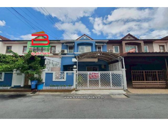 ทาวน์เฮาส์ หมู่บ้าน เค.ซี.รามอินทรา 6 เนื้อที่ 24 ตร.ว (ซอยพระยาสุเรนทร์ 45) แขวงสามวาตะวันตก อำเภอคลองสามวา กรุงเทพ