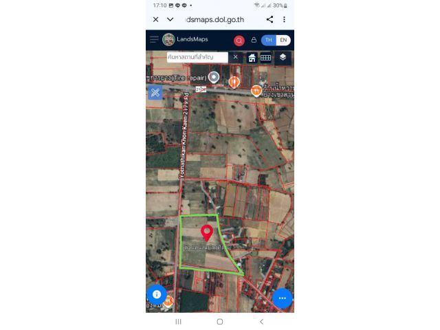 ขายที่ดินติดถนนลาดยาง 34 ไร่