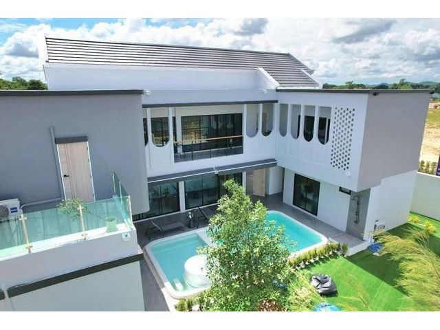 บ้านเดี่ยวสวย พูลวิลล่า พร้อมสระว่ายน้ำ ย่านห้วยใหญ่ พัทยา