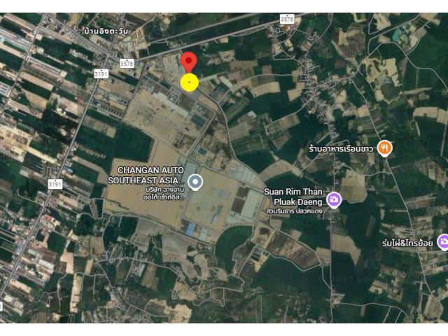 ขายที่ดินแม่น้ำคู้ 3 ไร่ ถมแล้วติดนิคมWHA4 ใกล้ถนนเส้น3574-360เมตร อ.ปลวกแดง ระยอง