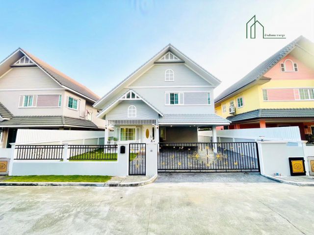 บ้านเดี่ยวหลังใหญ่ สไตล์อังกฤษ หมู่บ้านบริติชพาร์ค ทวีวัฒนา ใกล้สวนหลวง 2